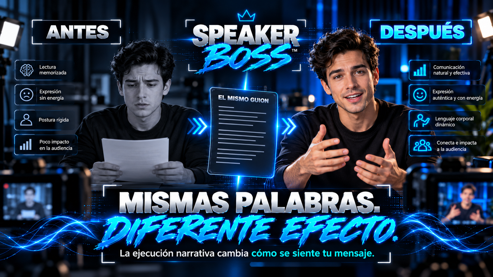 Mismas palabras diferente efecto
